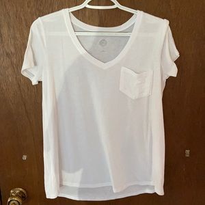 SO White Pocket Tee